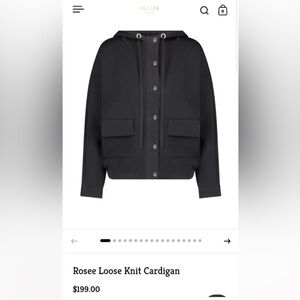 Aleeza Paris Rosee Loose Knit Cardigan NWT